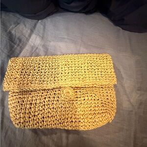 Handcrafted Tan Clutch
